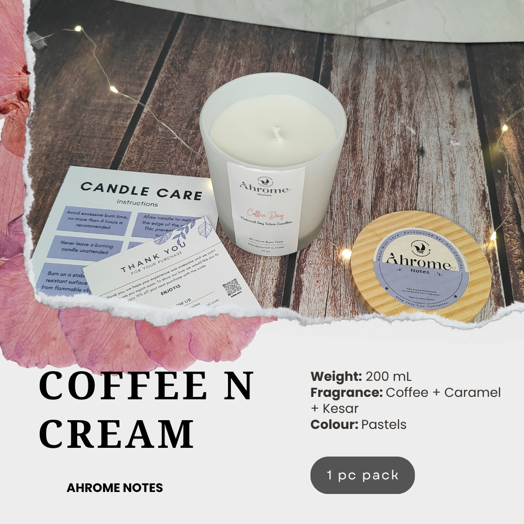 Coffee and Cream Candle – Soy Wax Candle
