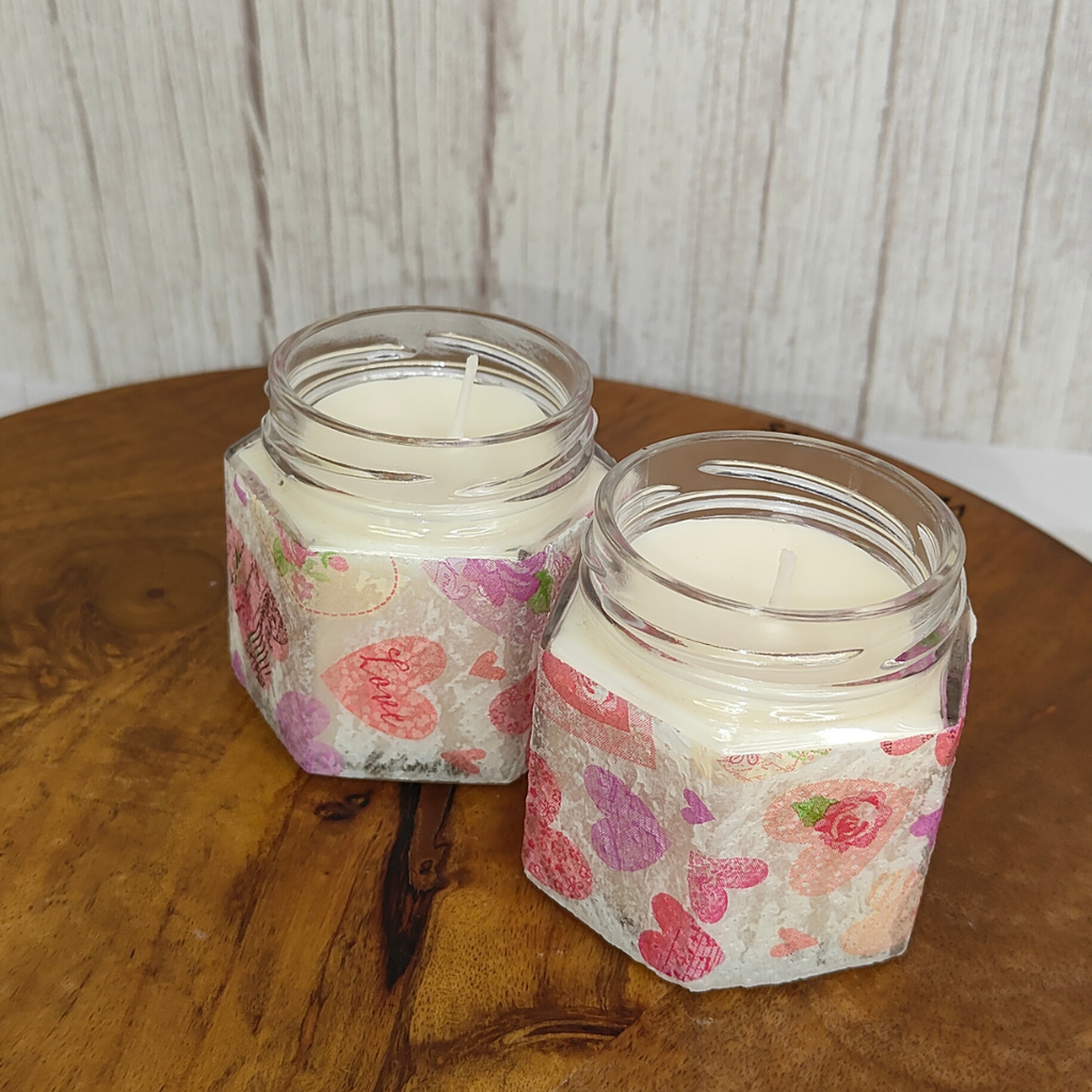 Ylang Ylang Ocean Waves Rosewood Candle – Soy Wax Candle - Set of 2