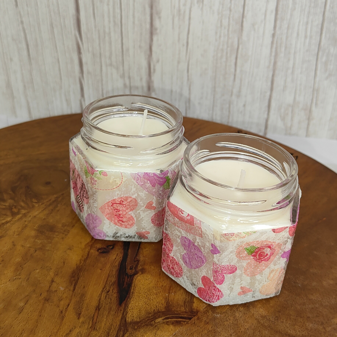 Ylang Ylang Ocean Waves Rosewood Candle – Soy Wax Candle - Set of 2